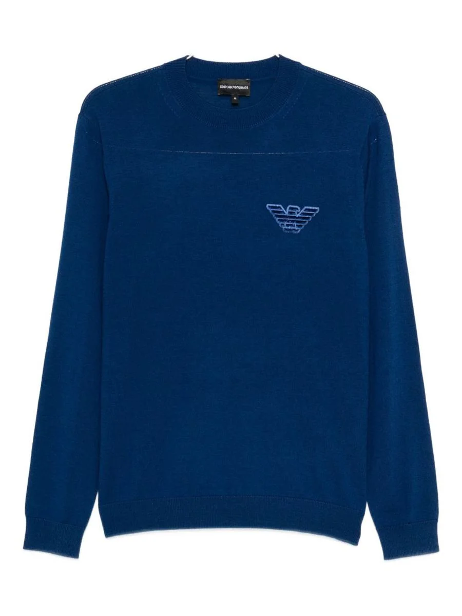 Emporio Armani Wool Crewneck Jumper - 1