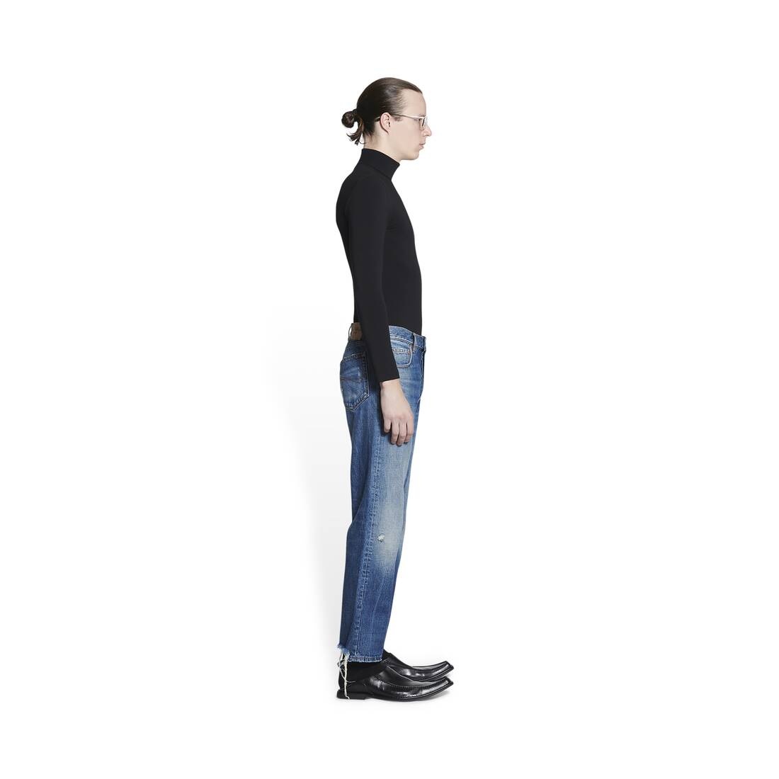 Men's Slim Fit Pants in Blue - 3