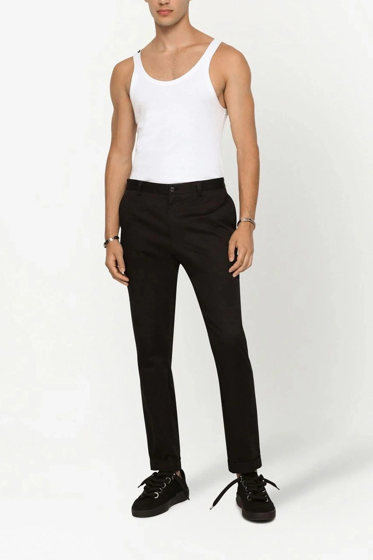 Dolce & Gabbana Men Ribbed Tank Top - 2