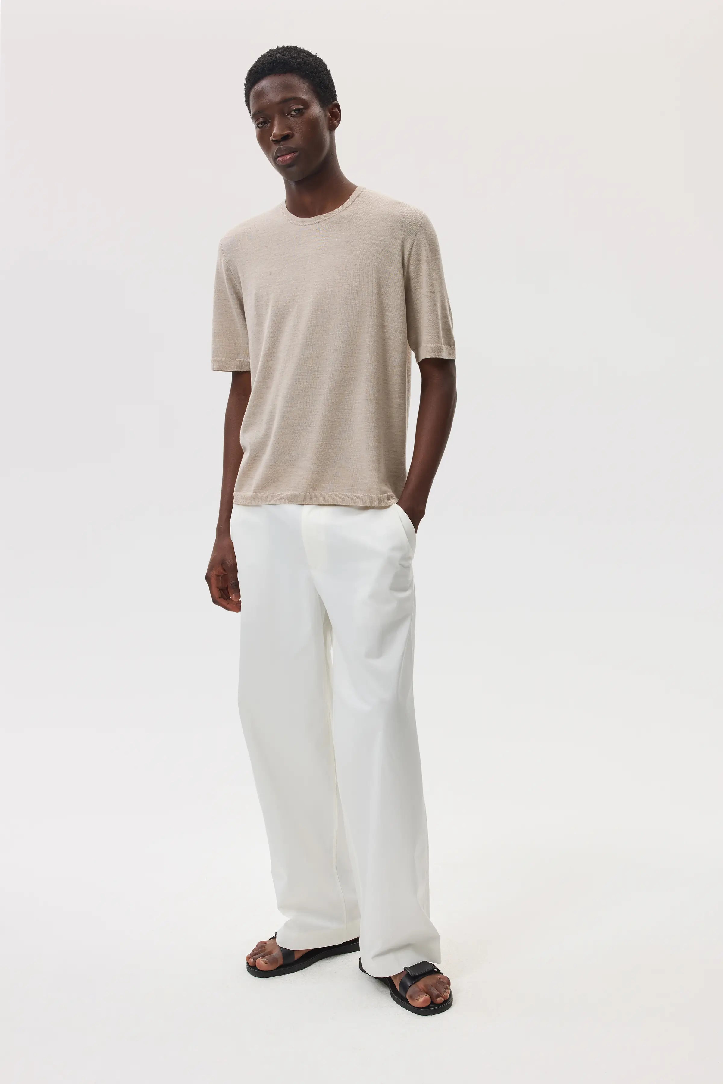 Superfine Merino Natural T-Shirt - 2