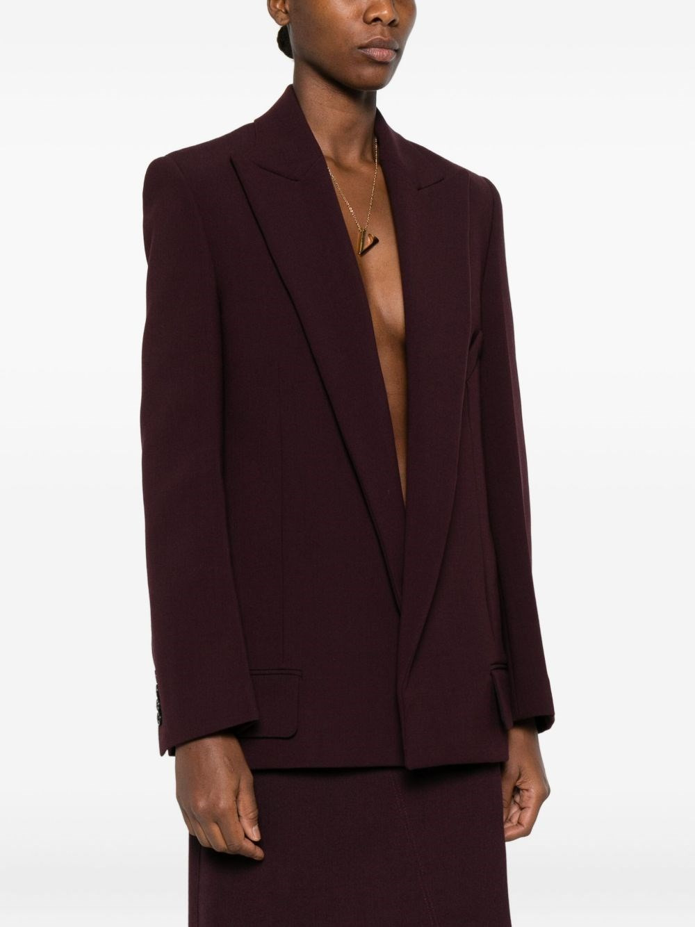 Wool crêpe jacket - 5