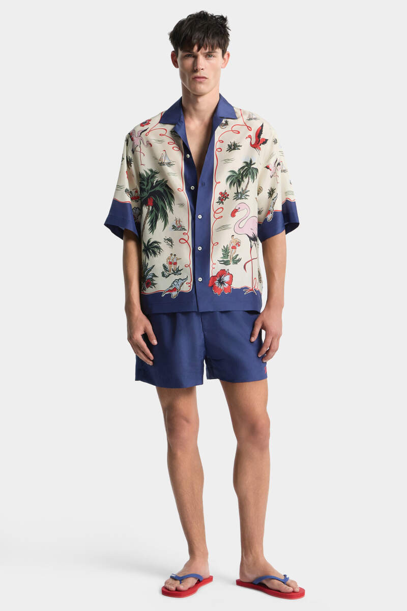ALOHA SOUVENIR PULL UP SHORTS 6