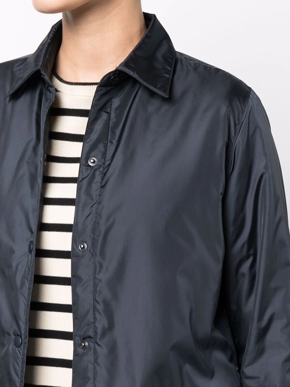 fitted shirt jacket - 5