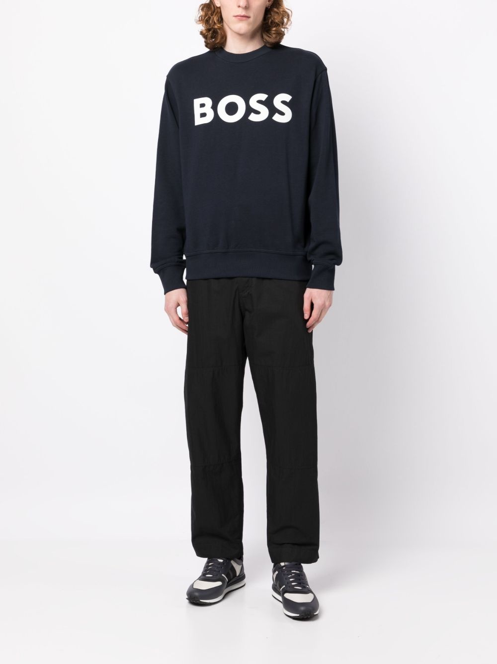 logo-print crew-neck sweatshirt - 2
