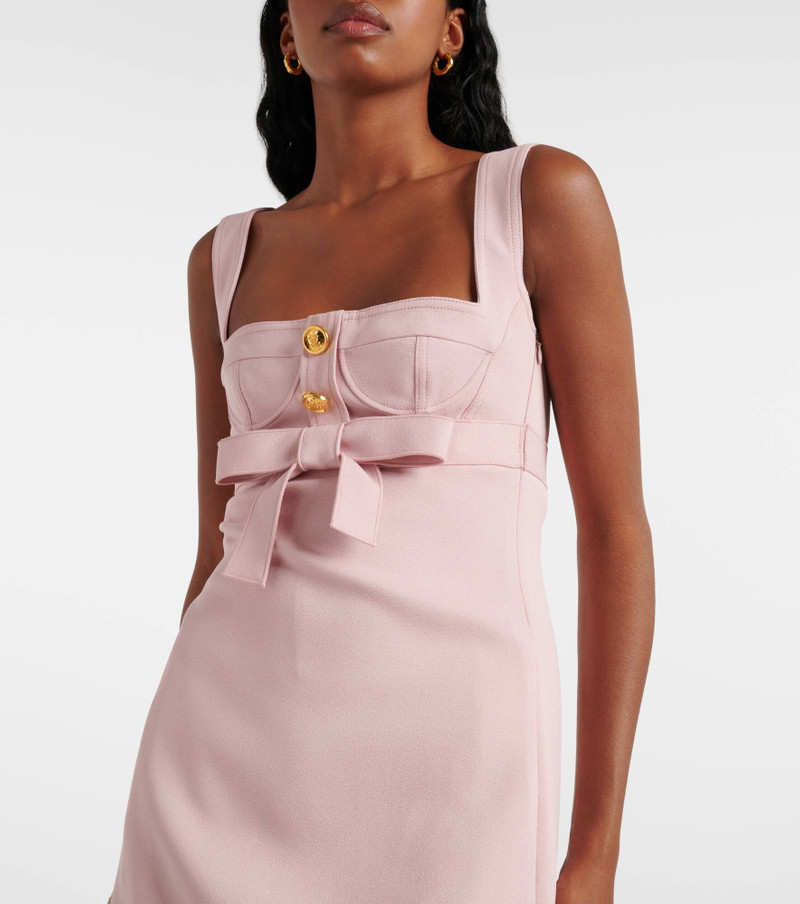Bow-detail crêpe minidress 4