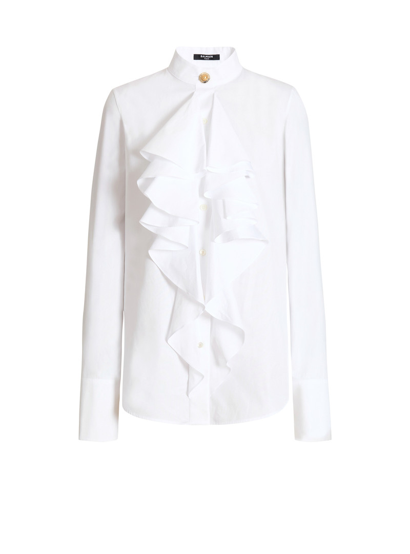 Ruffled poplin shirt 1
