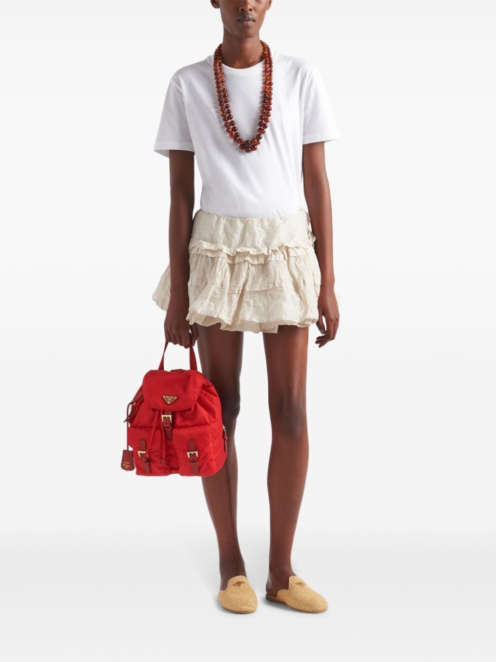 crinkled ruffled miniskirt - 2
