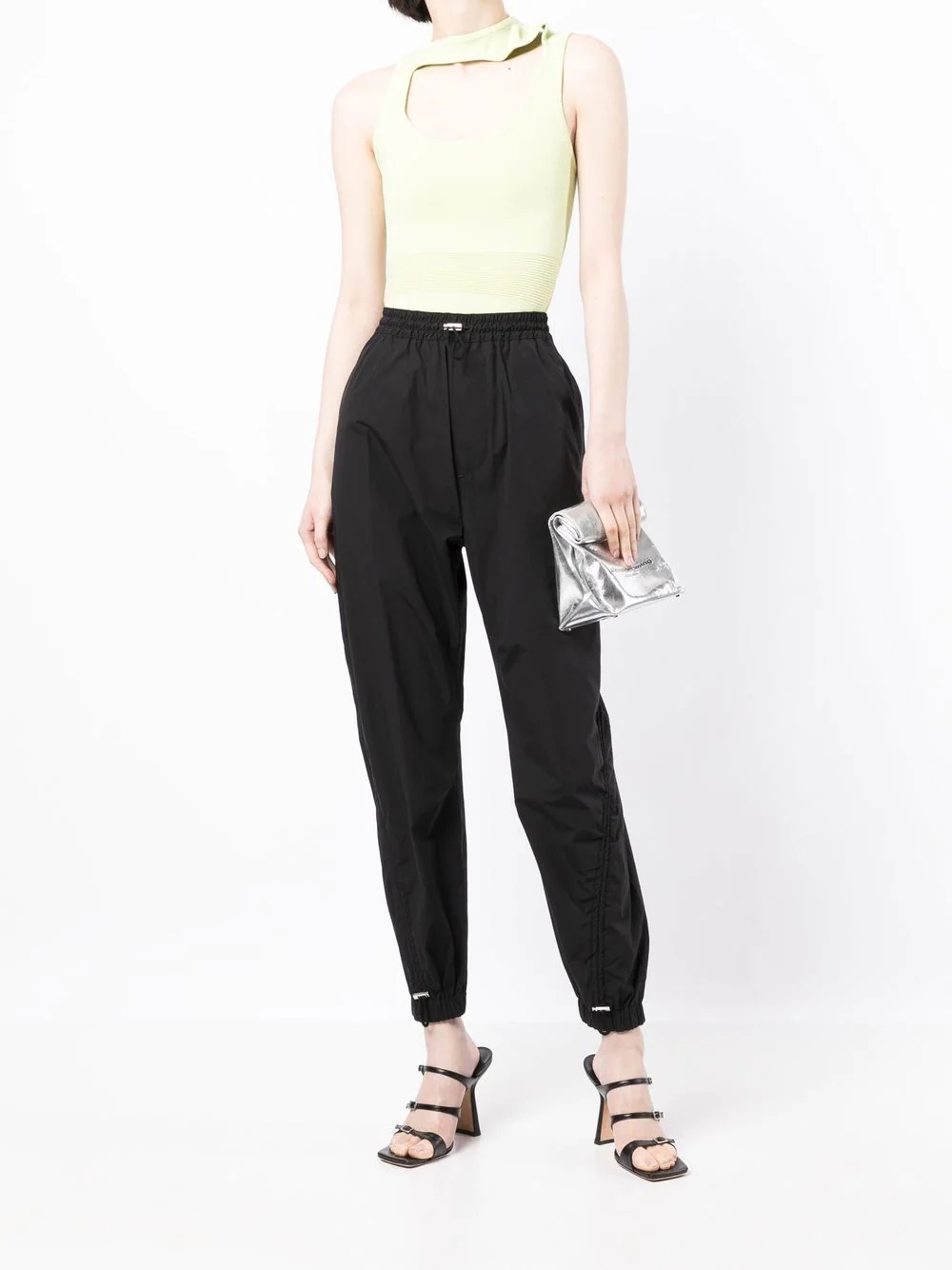 high-waisted tapered trousers - 2