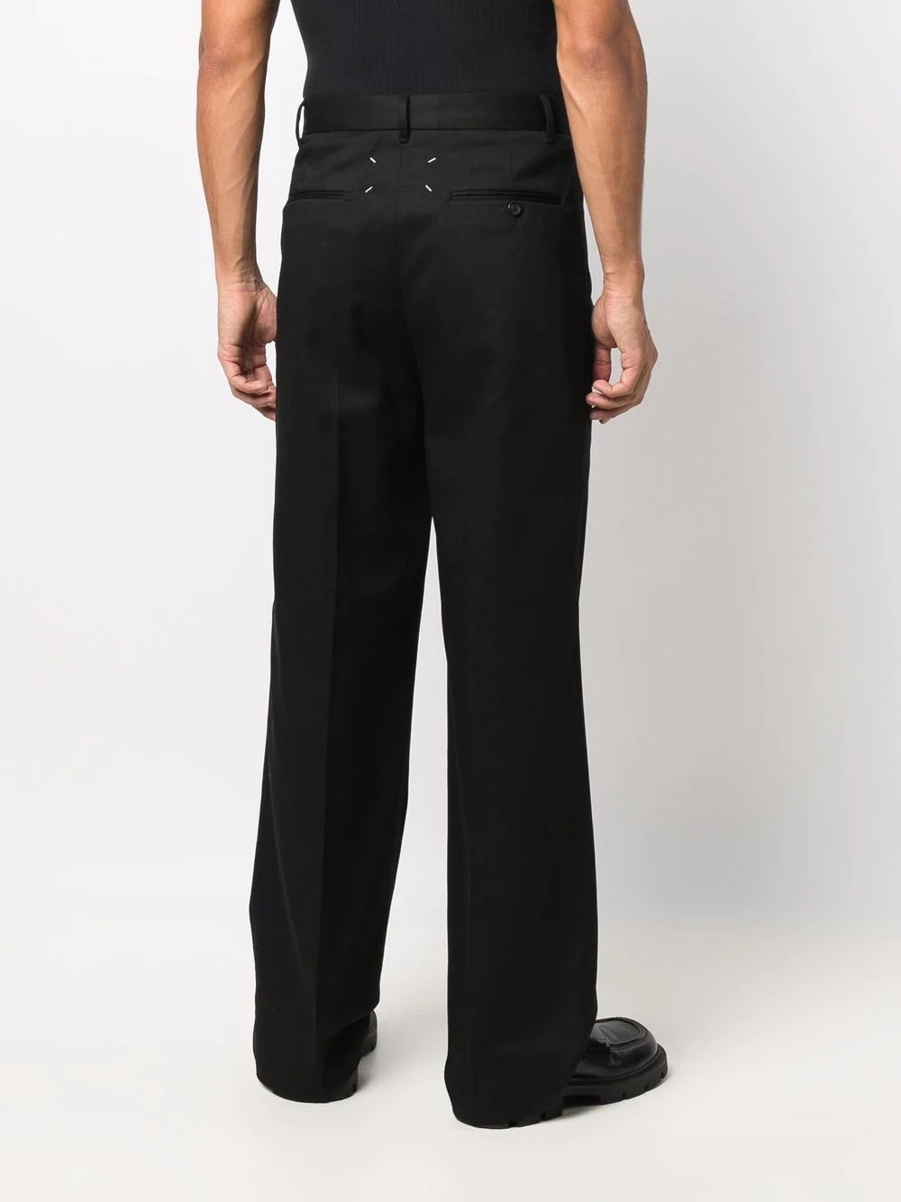 wide-leg tailored trousers - 4