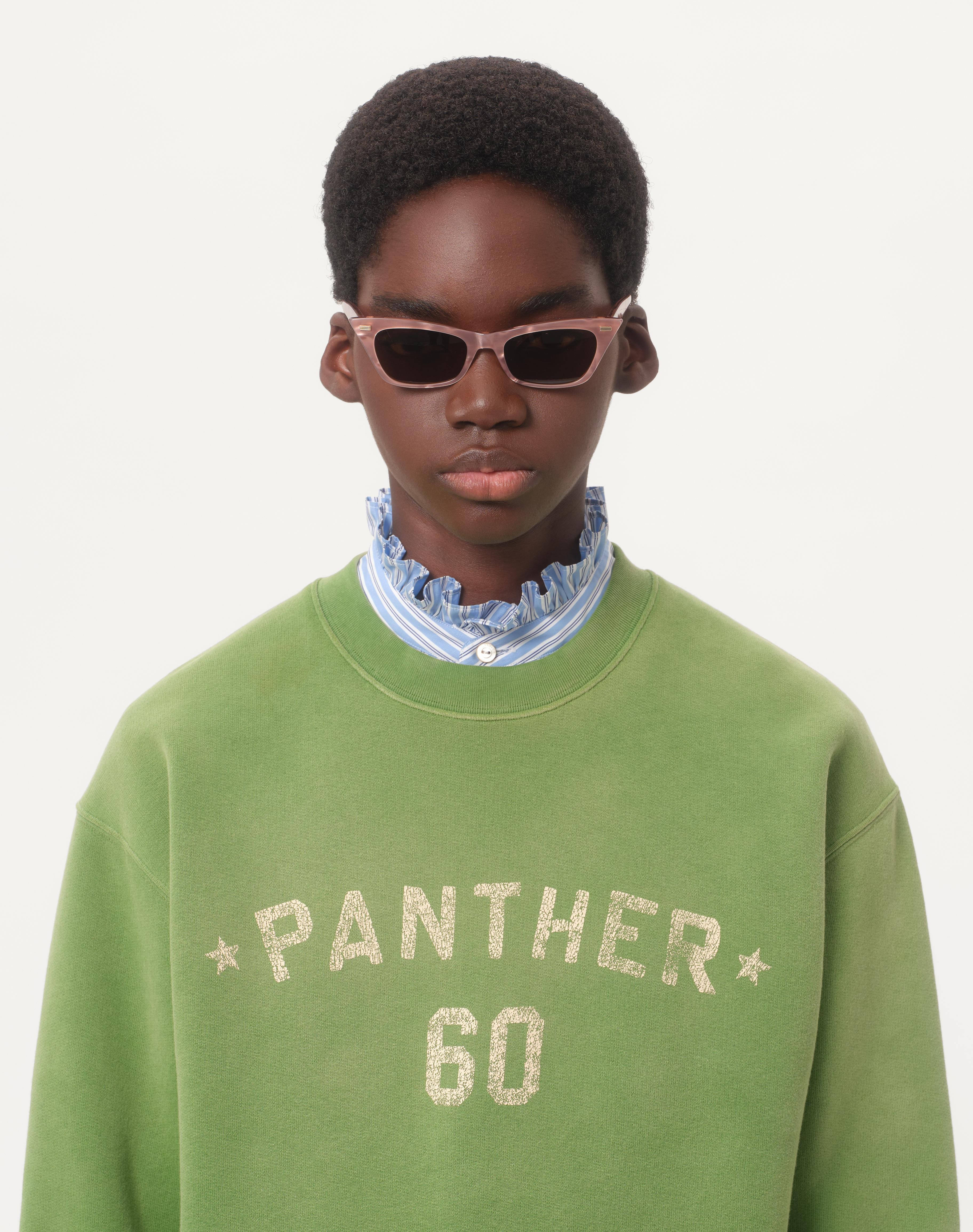 COTTON SWEATSHIRT WITH CHEZ VALENTINO PRINT - 3
