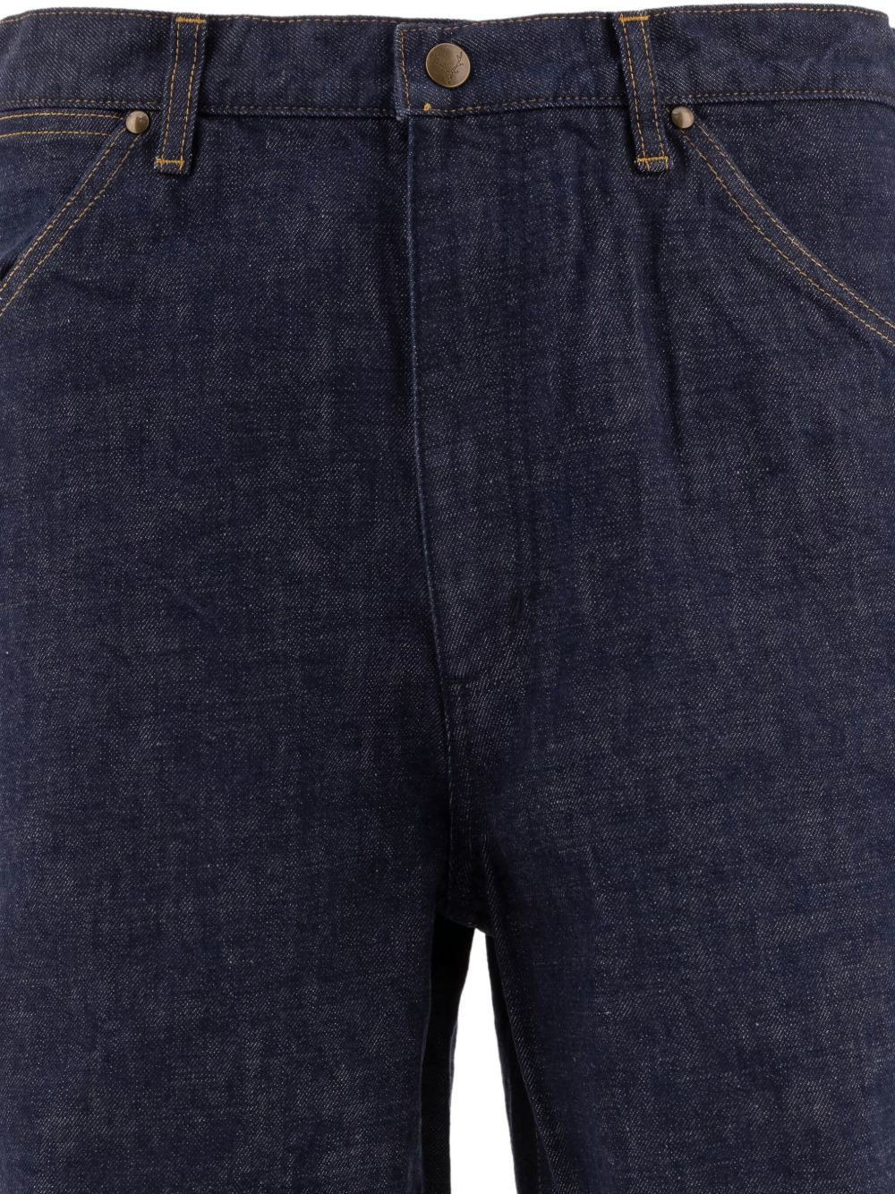 cross-stitch pocket denim jeans - 4