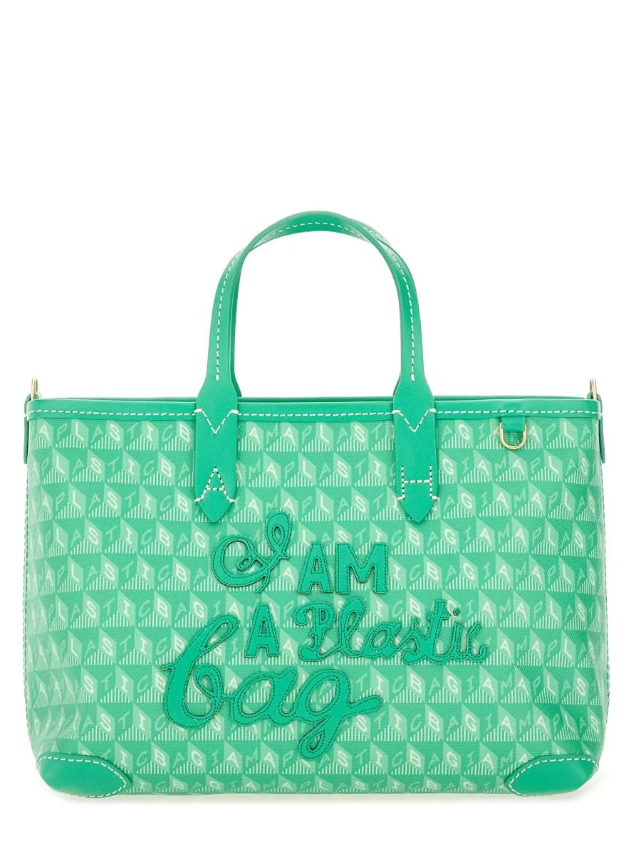 Anya Hindmarch Xs Tote Bag With "I Am A Plastic Bag" Pattern - 1