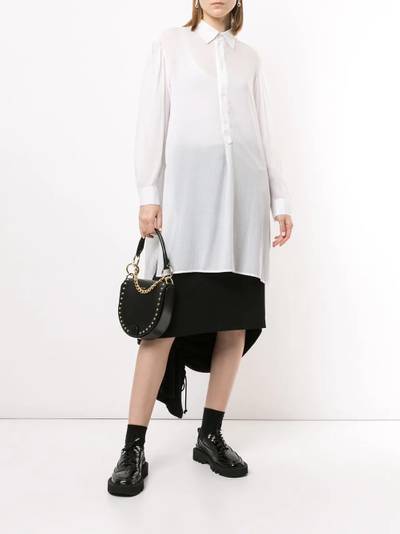 Yohji Yamamoto ruched asymmetric skirt outlook