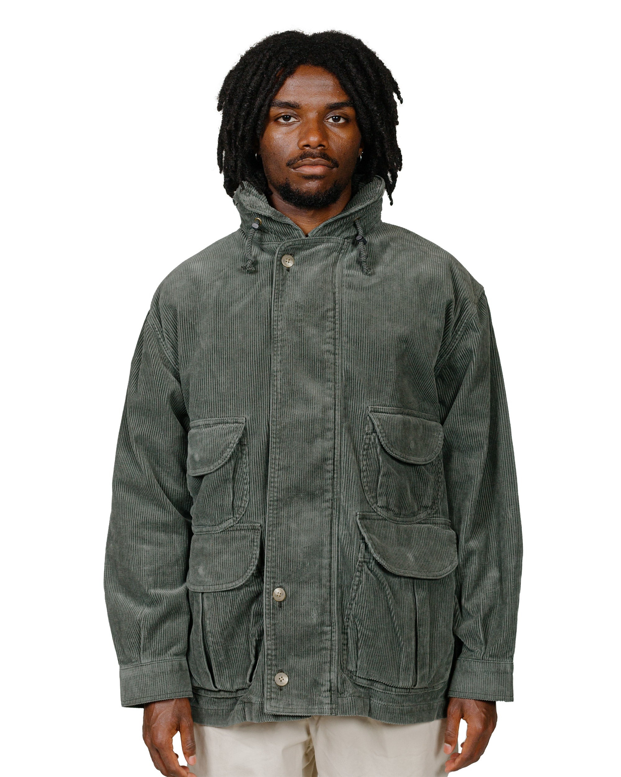 Field Coat Corduroy Moss - 2