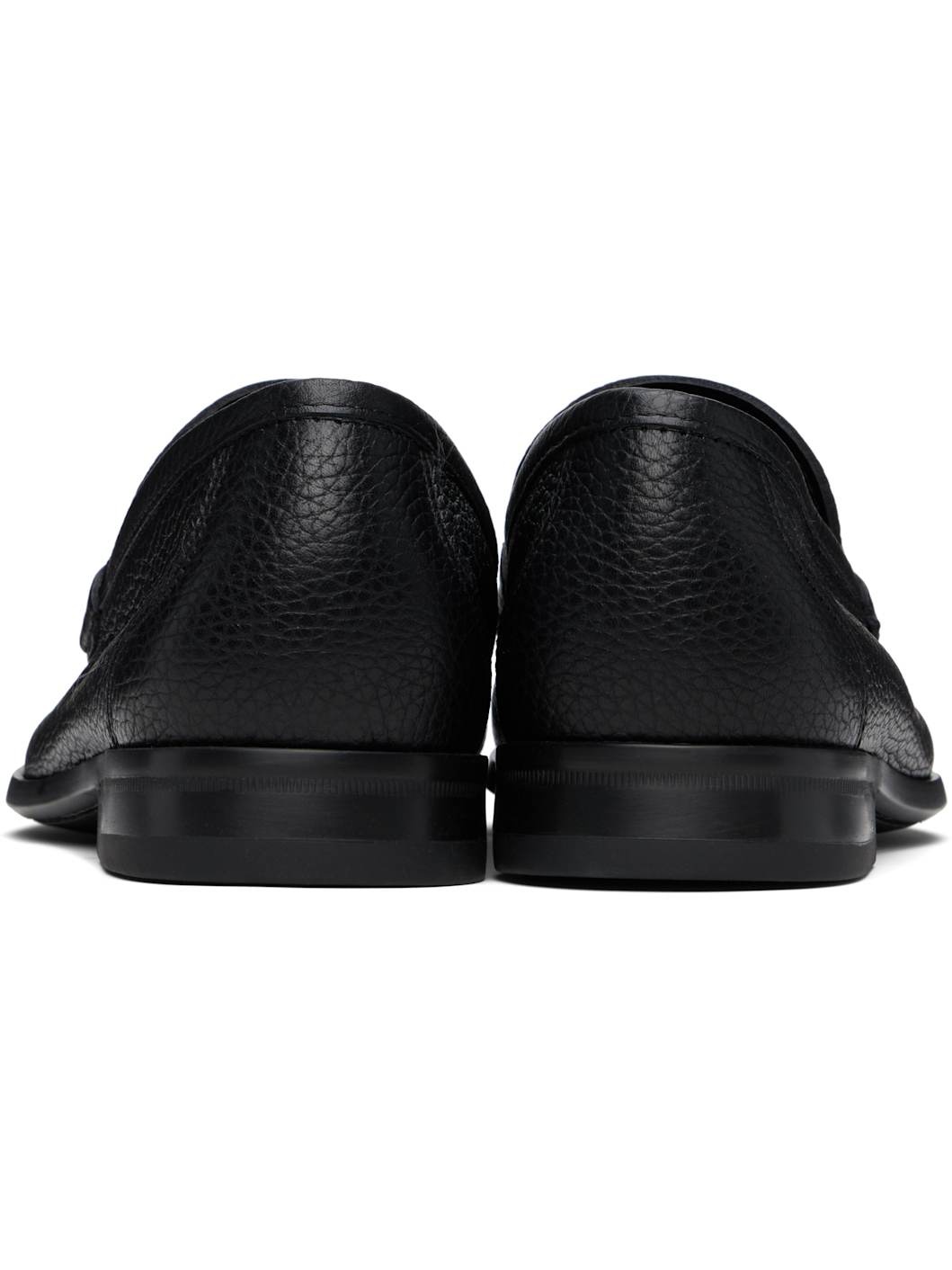 Black Gancini Ornament Loafers - 2