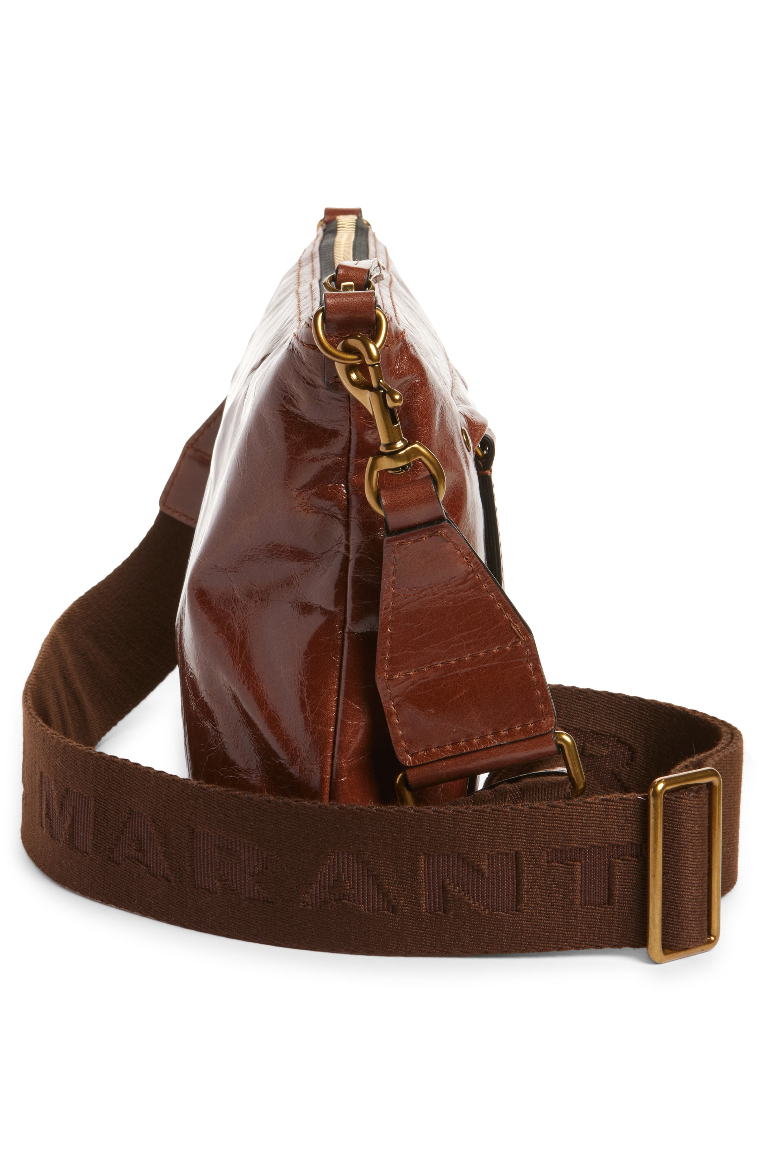 Isabel Marant Nessah Wardy Leather Crossbody Bag in Chocolate at Nordstrom - 5