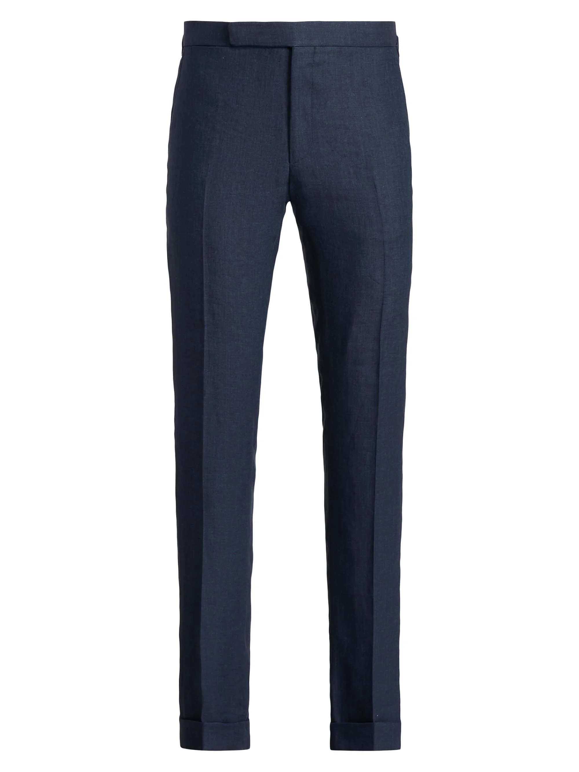 Men's Gregory Hand-Tailored Linen Trousers - Classic Chairman Navy - 1