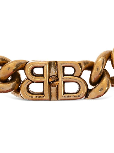 BALENCIAGA BB Icon gourmette-chain bracelet outlook