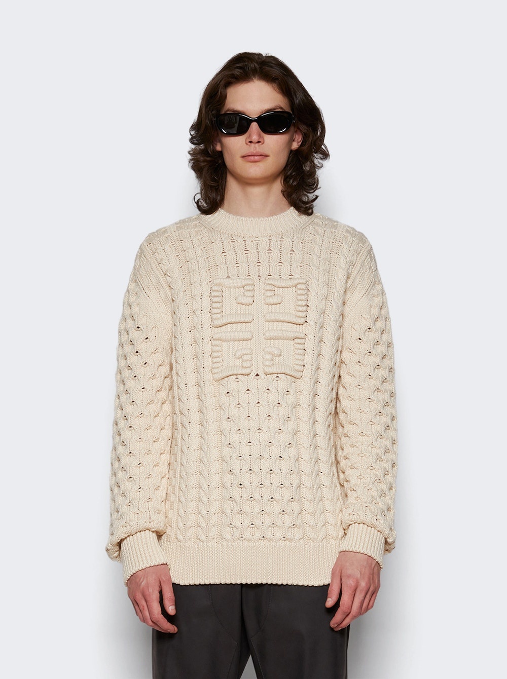 4g Cable-knit Sweater Cream - 3