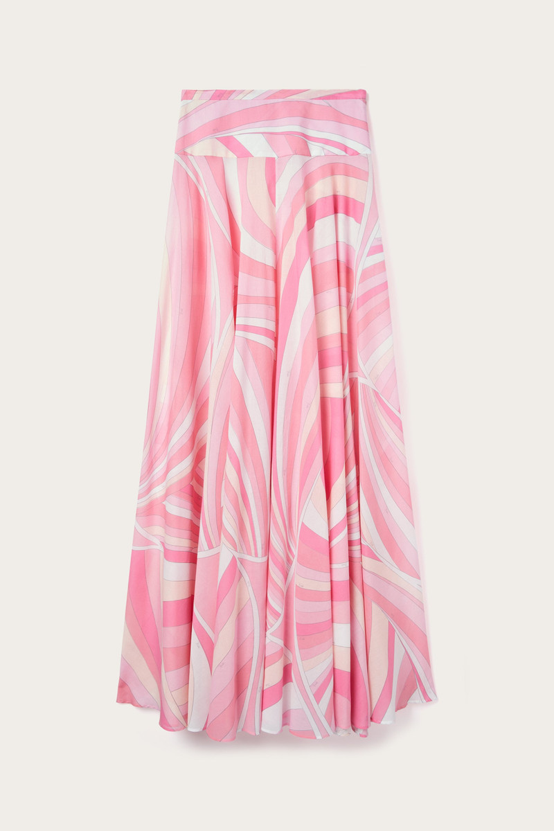 IRIDE PRINT LONG SKIRT 1