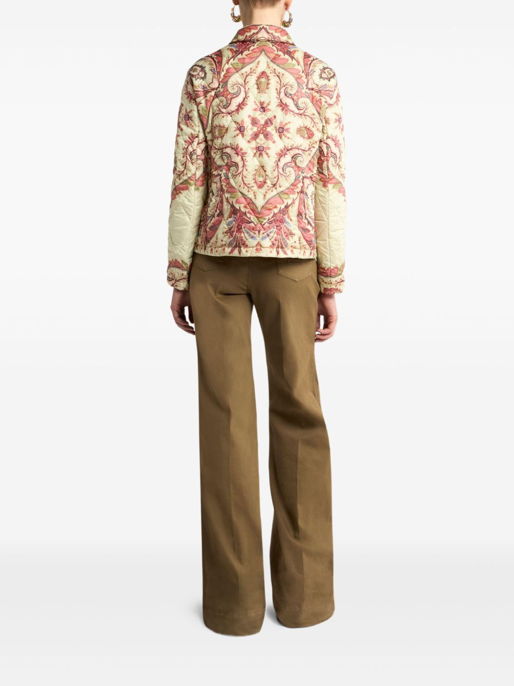 paisley quilted jacket - 3
