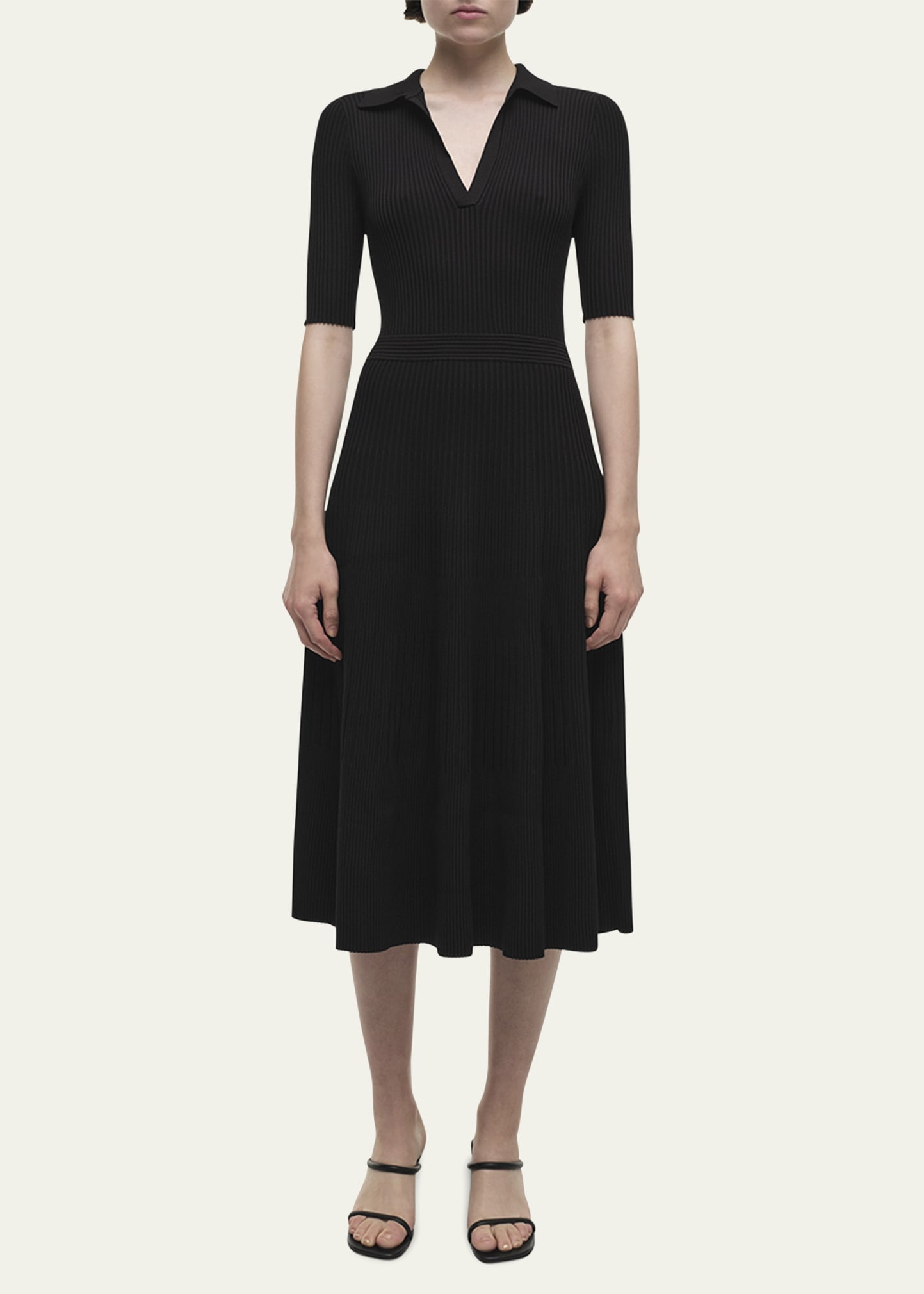 Pati Short-Sleeve Polo Midi Dress - 2