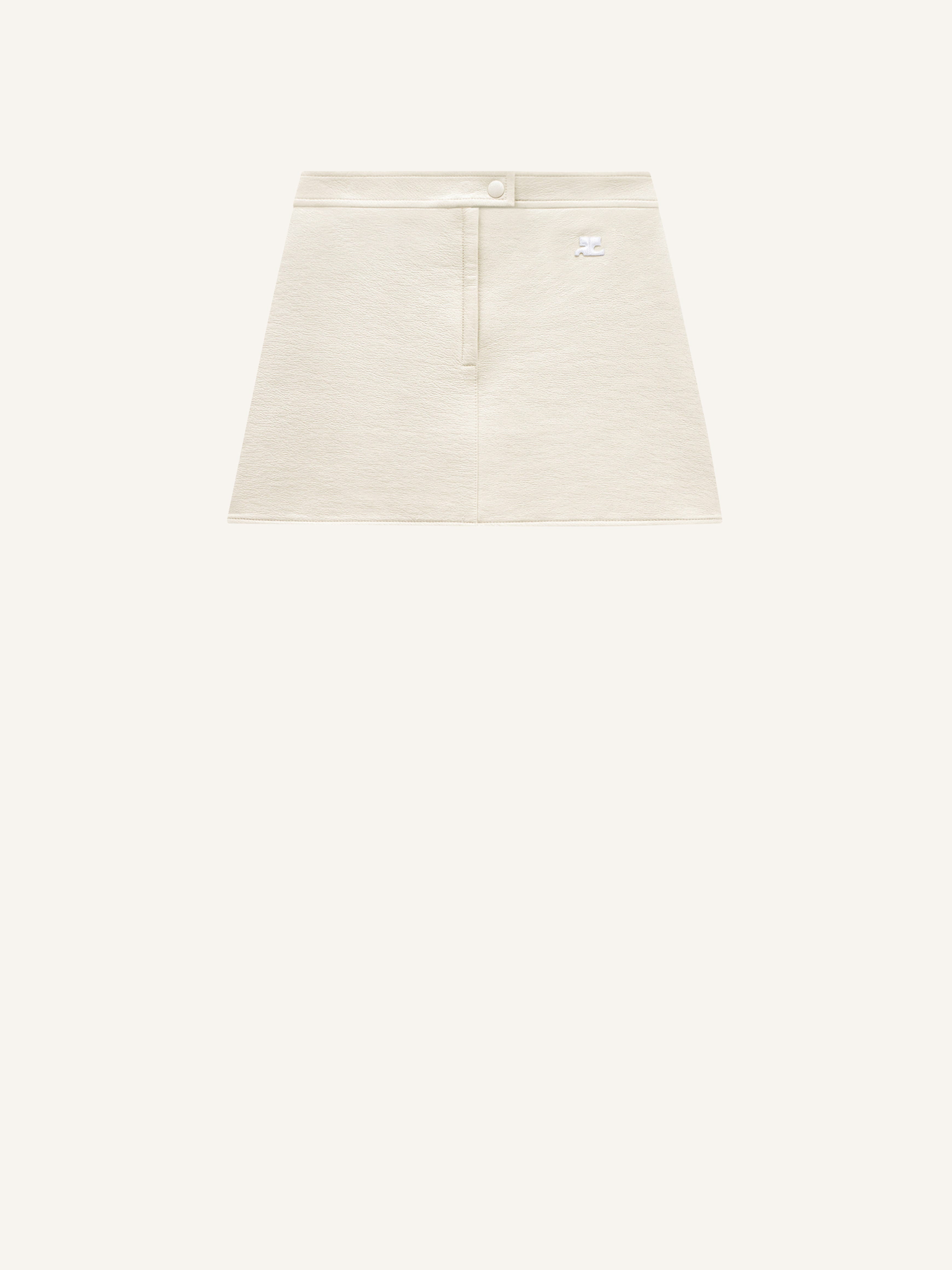 REEDITION VINYL MINI SKIRT - 1