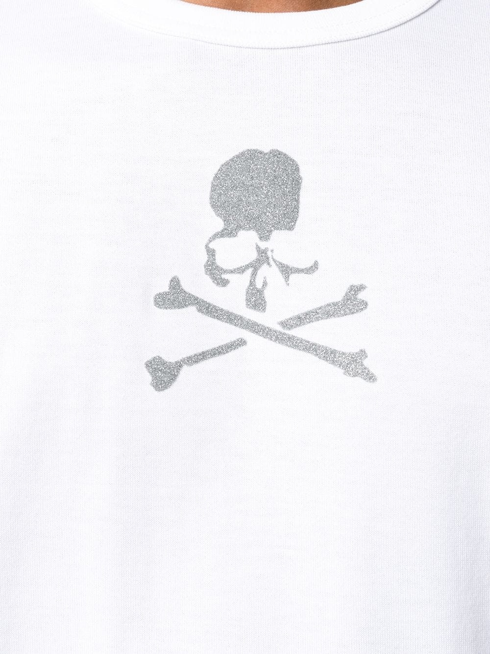 skull print crewneck T-shirt - 5