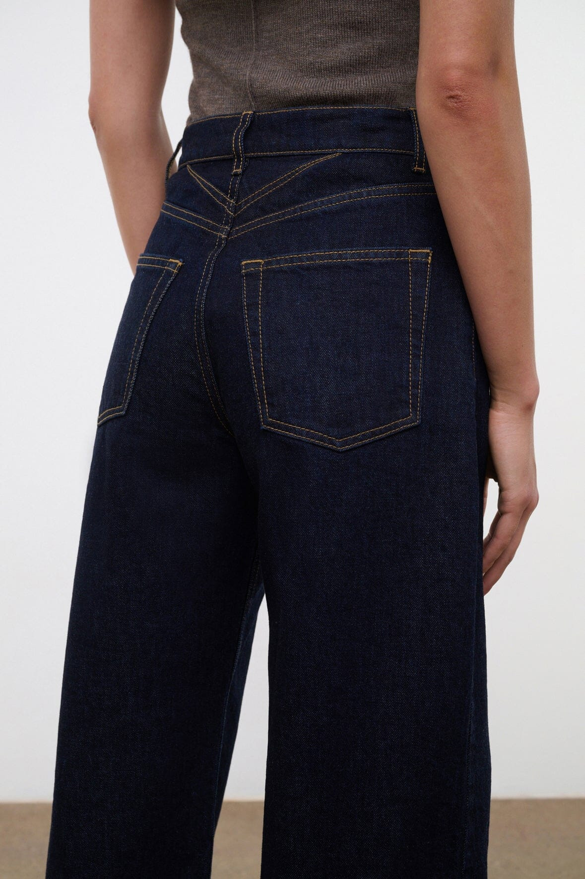 STAUD LEO HIGH RISE JEAN INDIGO - 5