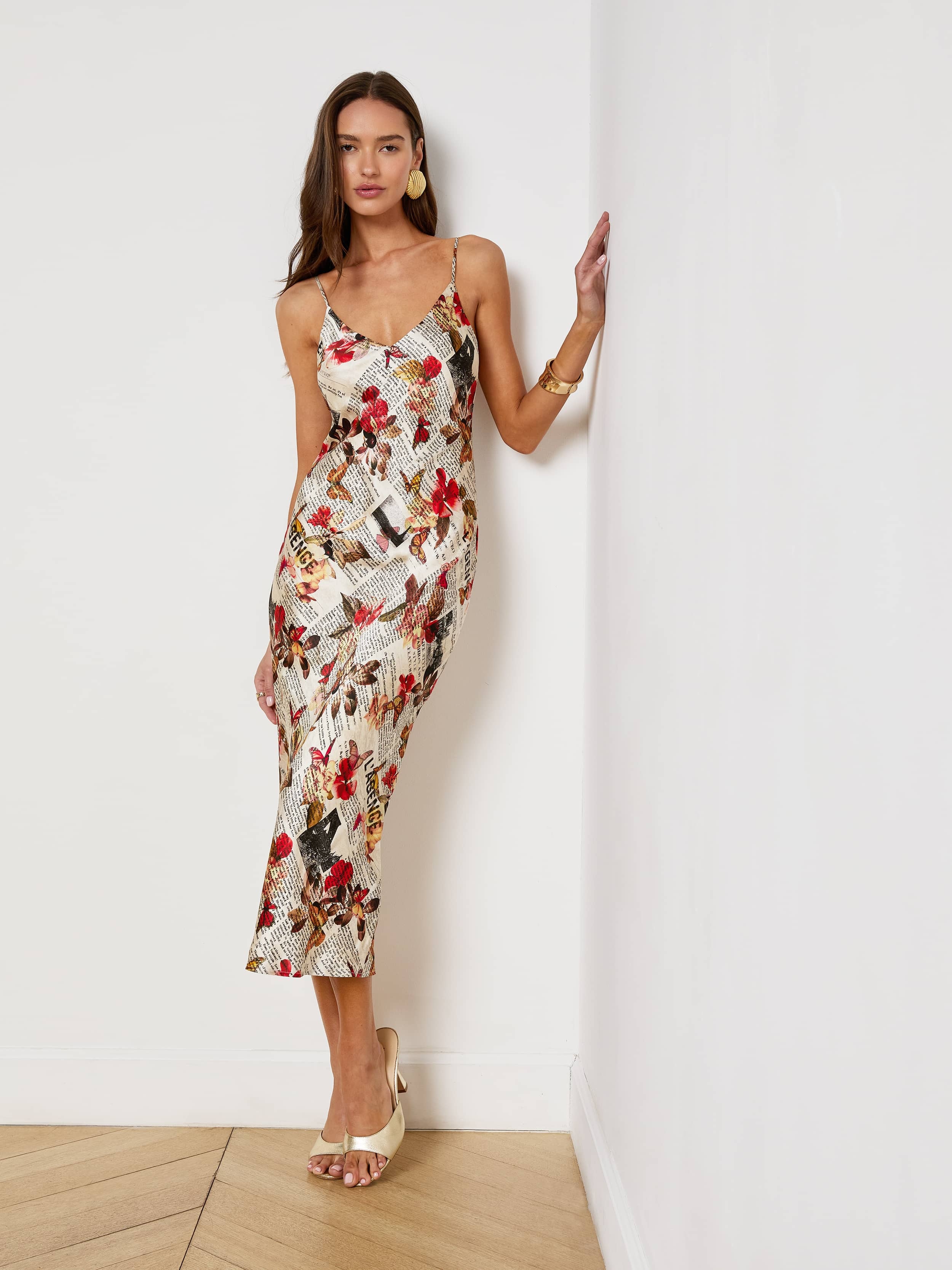 Seridie Silk Slip Dress - 5