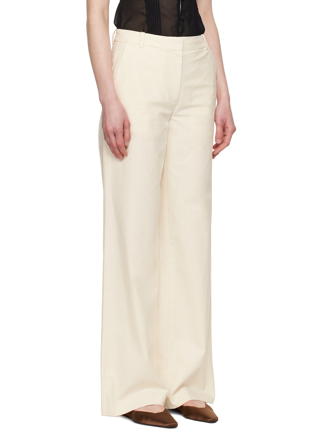 A. P.C. Off-White Margaret Trousers - 2