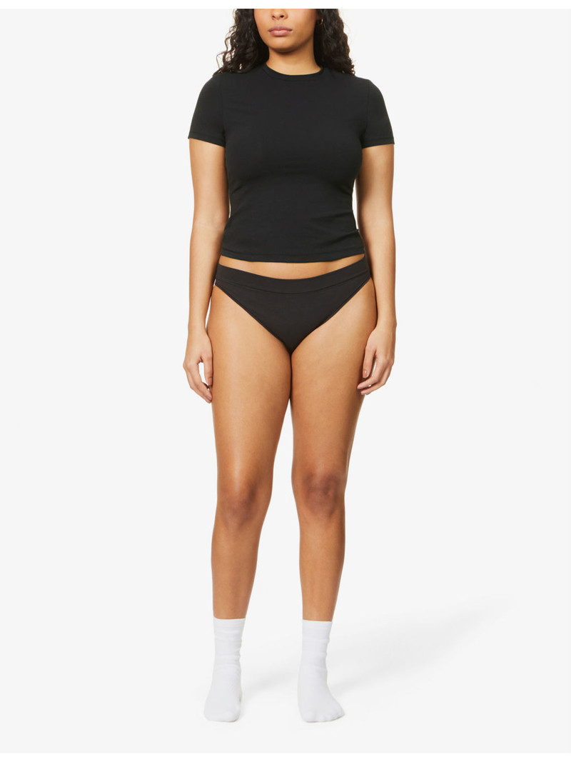 SKIMS Round-neck cotton-jersey T-shirt outlook