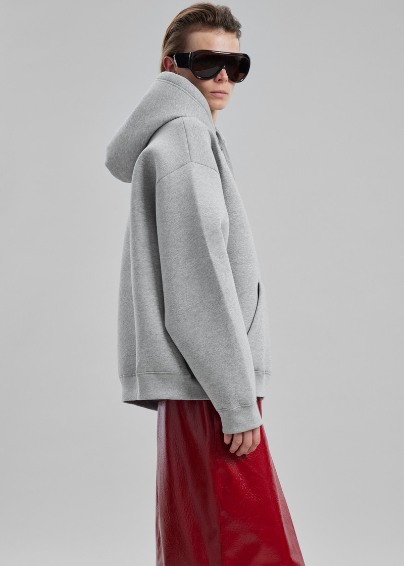 Easton Oversized Hoodie - Light Grey 7