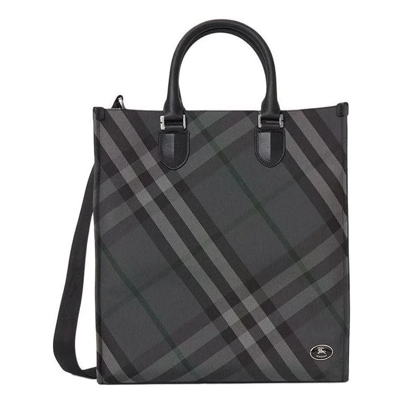 Burberry 25 Check Tote Shoulder Bag 'Black' 8111253 - 1
