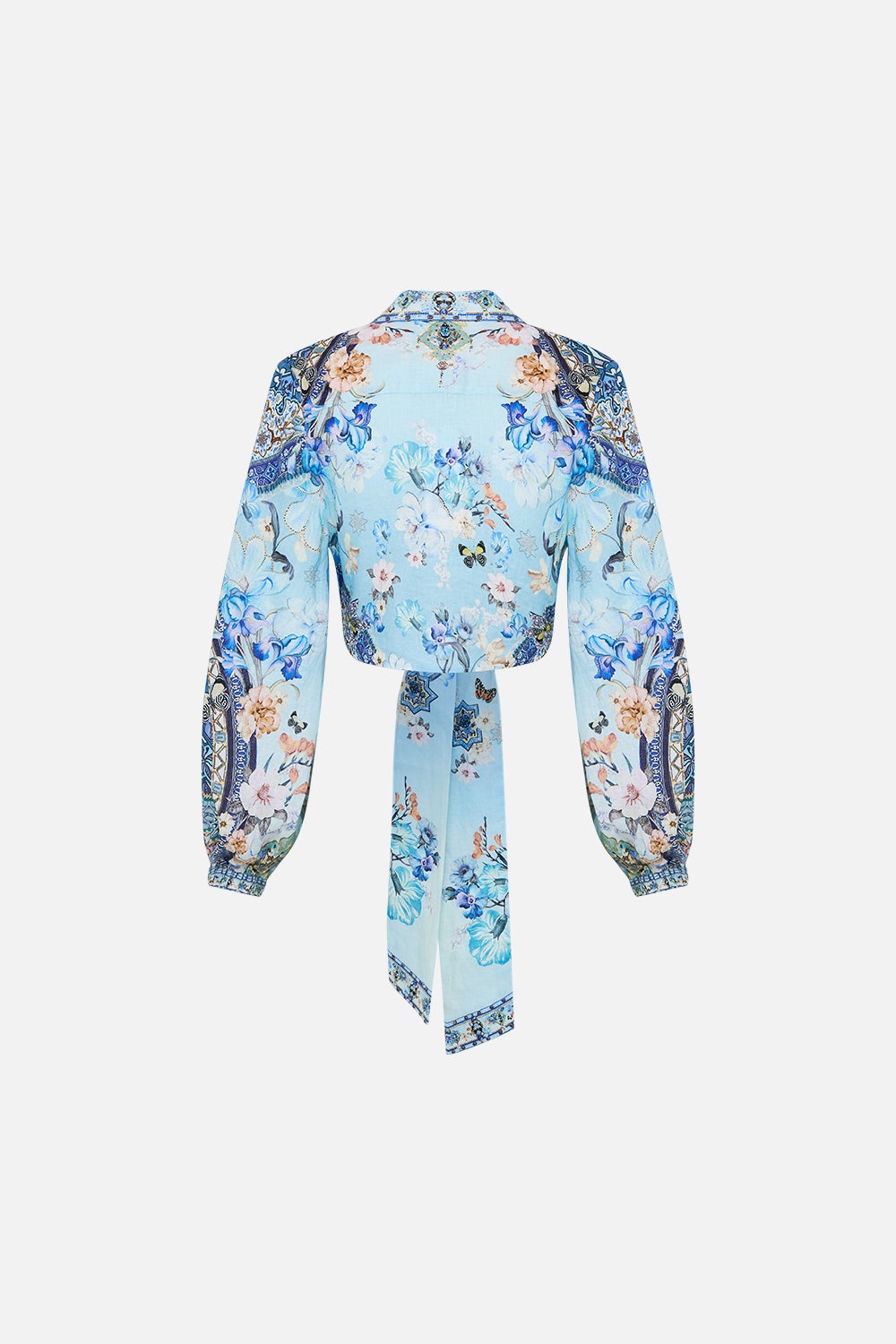CROPPED WRAP SHIRT - 2