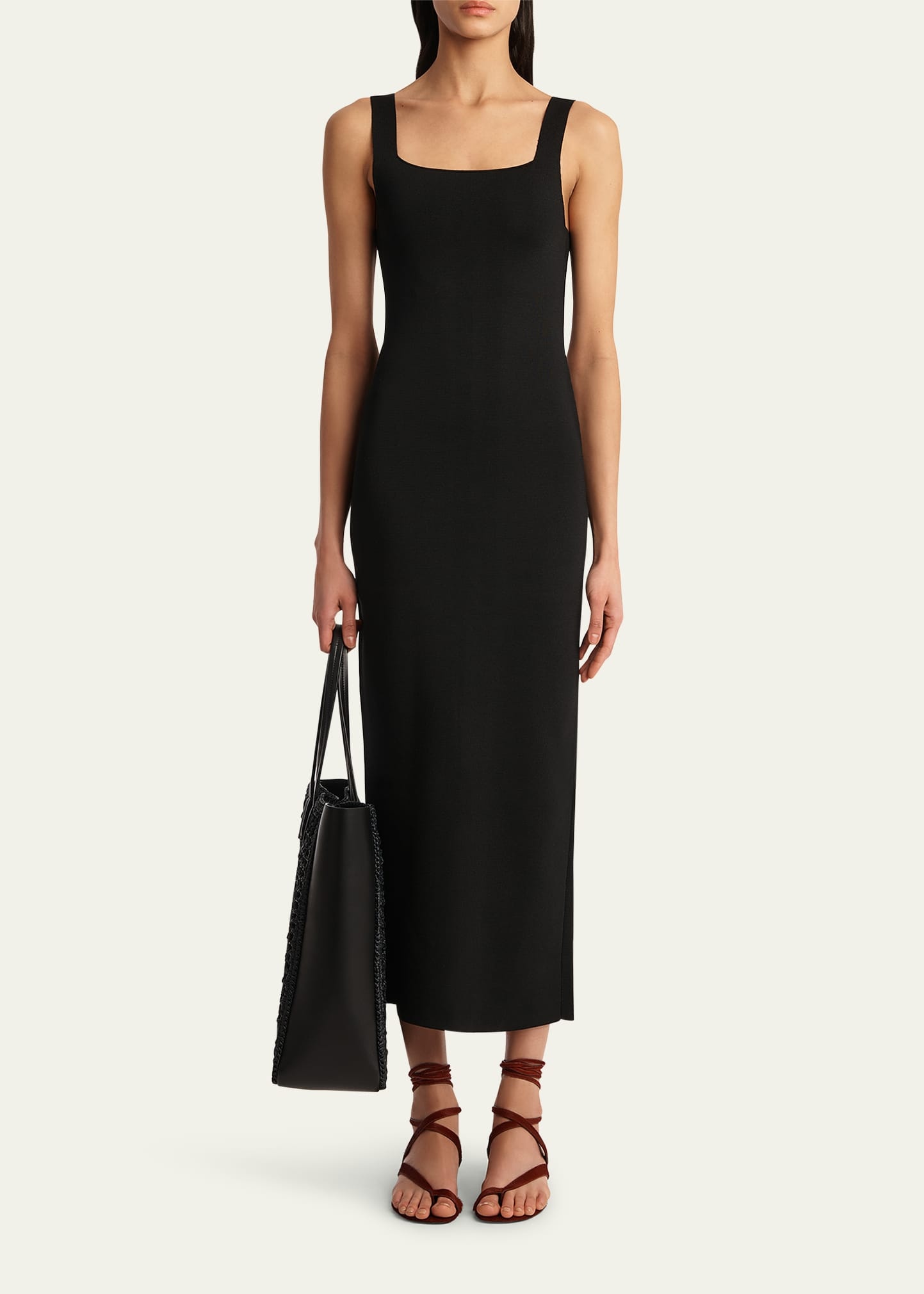 Dixi Square-Neck Sleeveless Knit Maxi Dress - 4