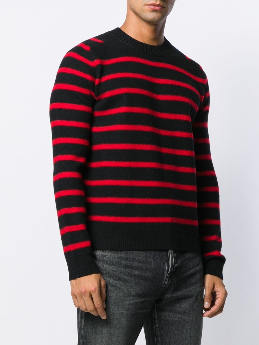 striped knitted jumper - 3