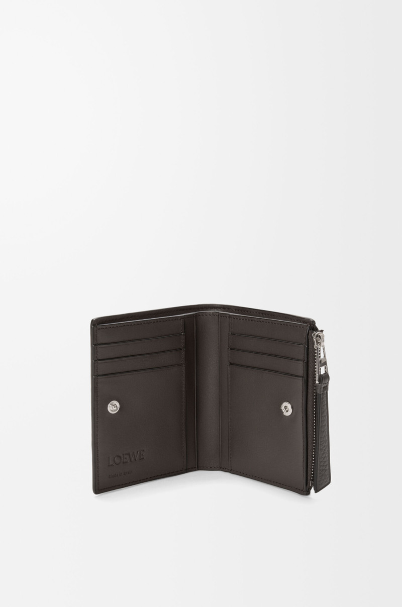 Loewe Puzzle slim compact wallet in supple grained calfskin outlook