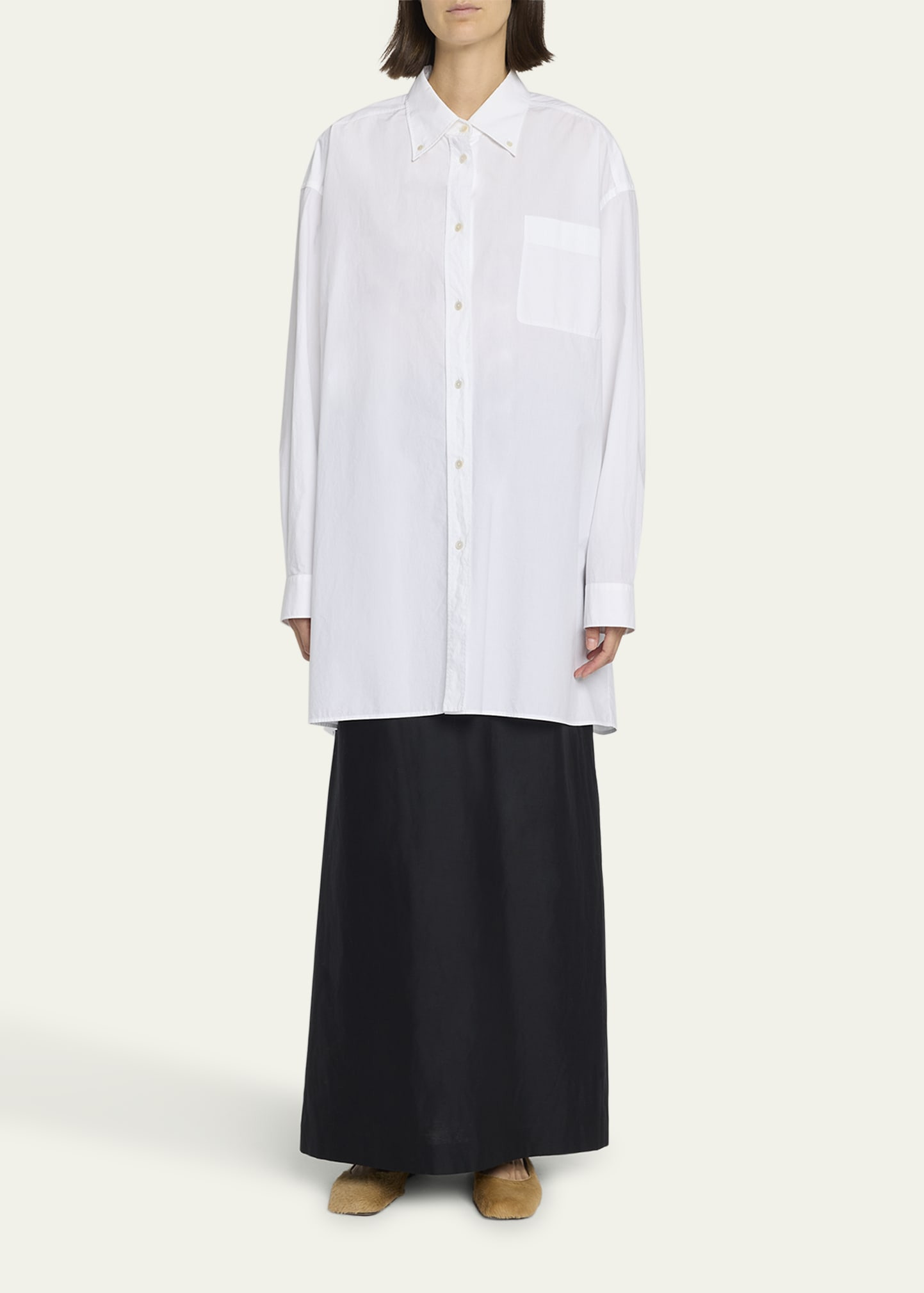 Victoria Oversized Button-Front Shirt - 2