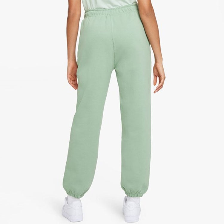 (WMNS) Nike Solo Swoosh Fleece Trousers 'Light Green' CW5565-006 - 4