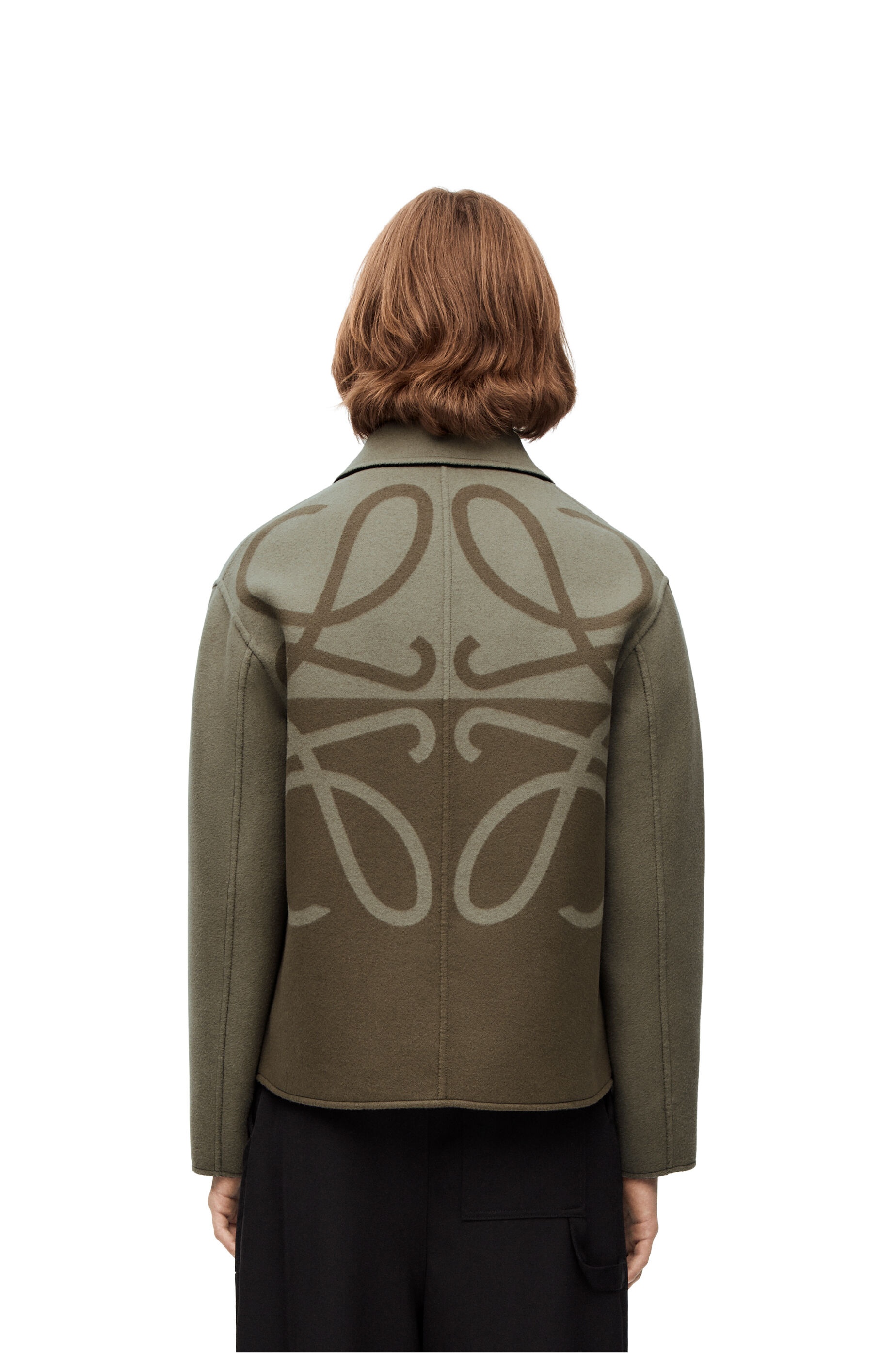 Reversible workwear jacket in wool, cashmere and silk - 4