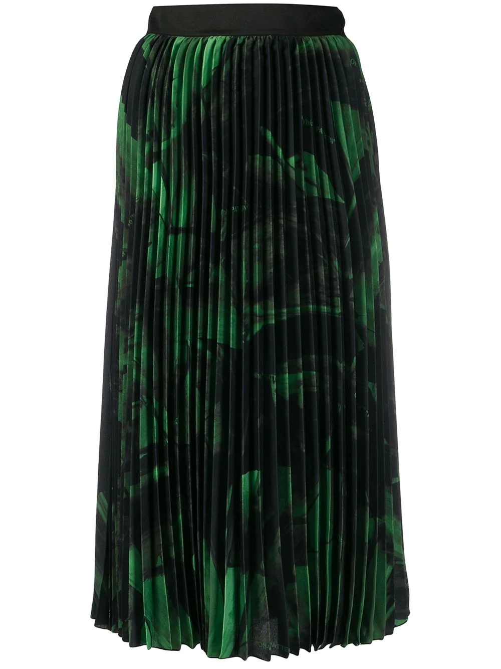 brushstroke plissé skirt - 1