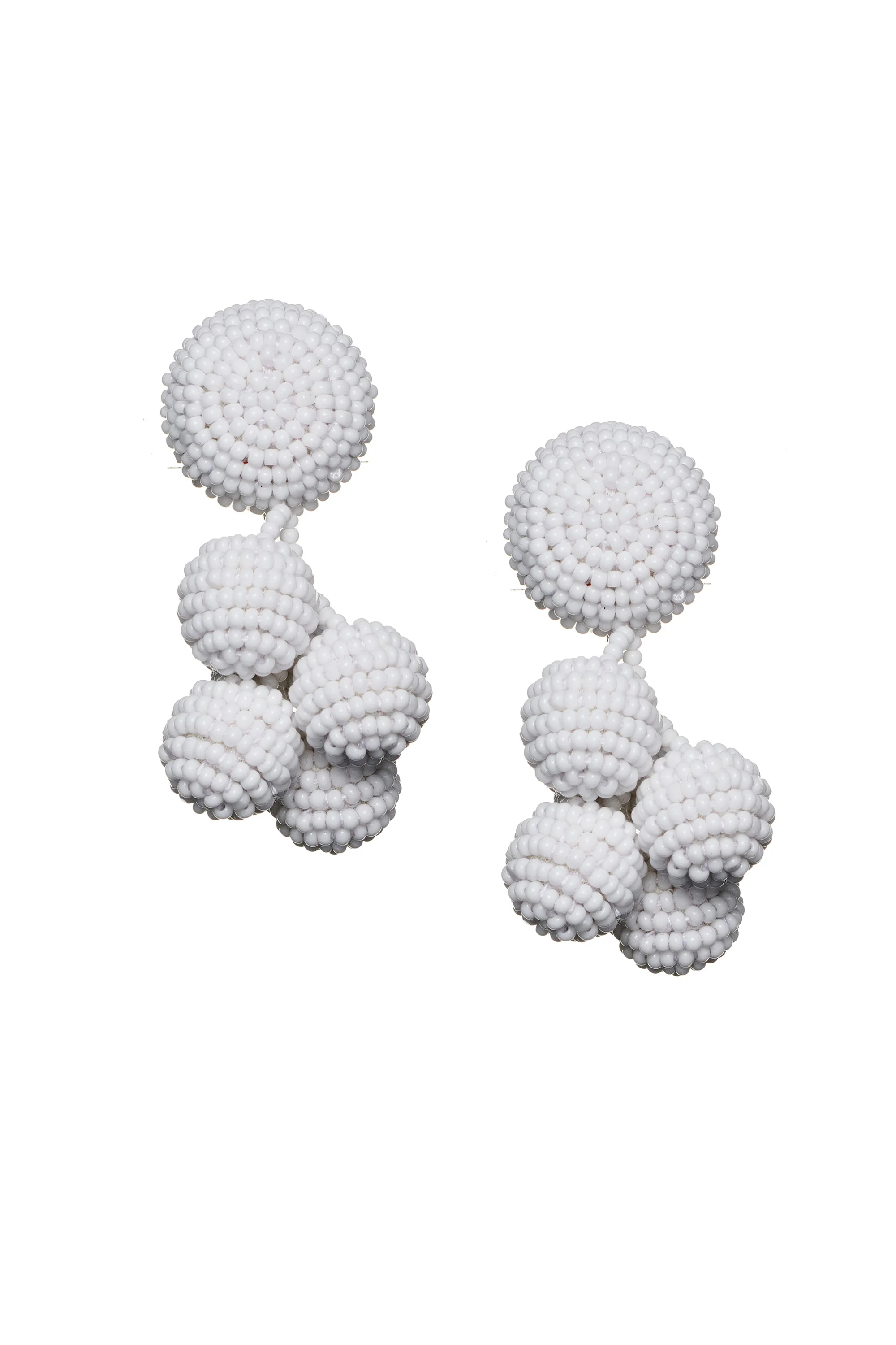 MINI COCONUTS EARRINGS - WHITE - 1
