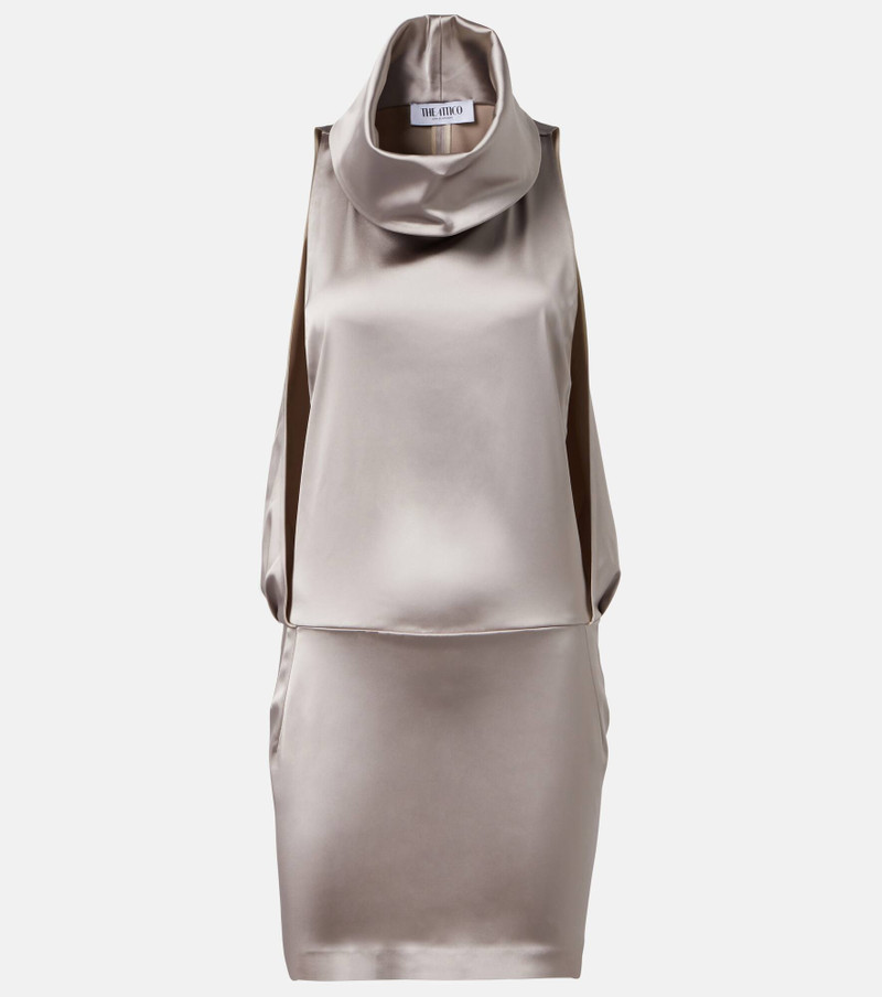 새틴 minidress - 1