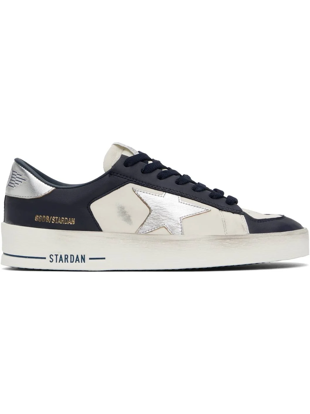Navy & White Stardan Sneakers - 1