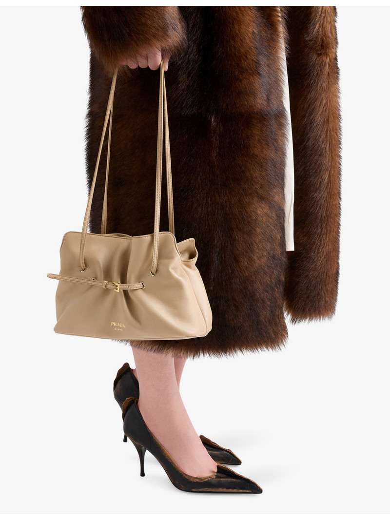 Prada Small Dada Leather Shoulder Bag outlook