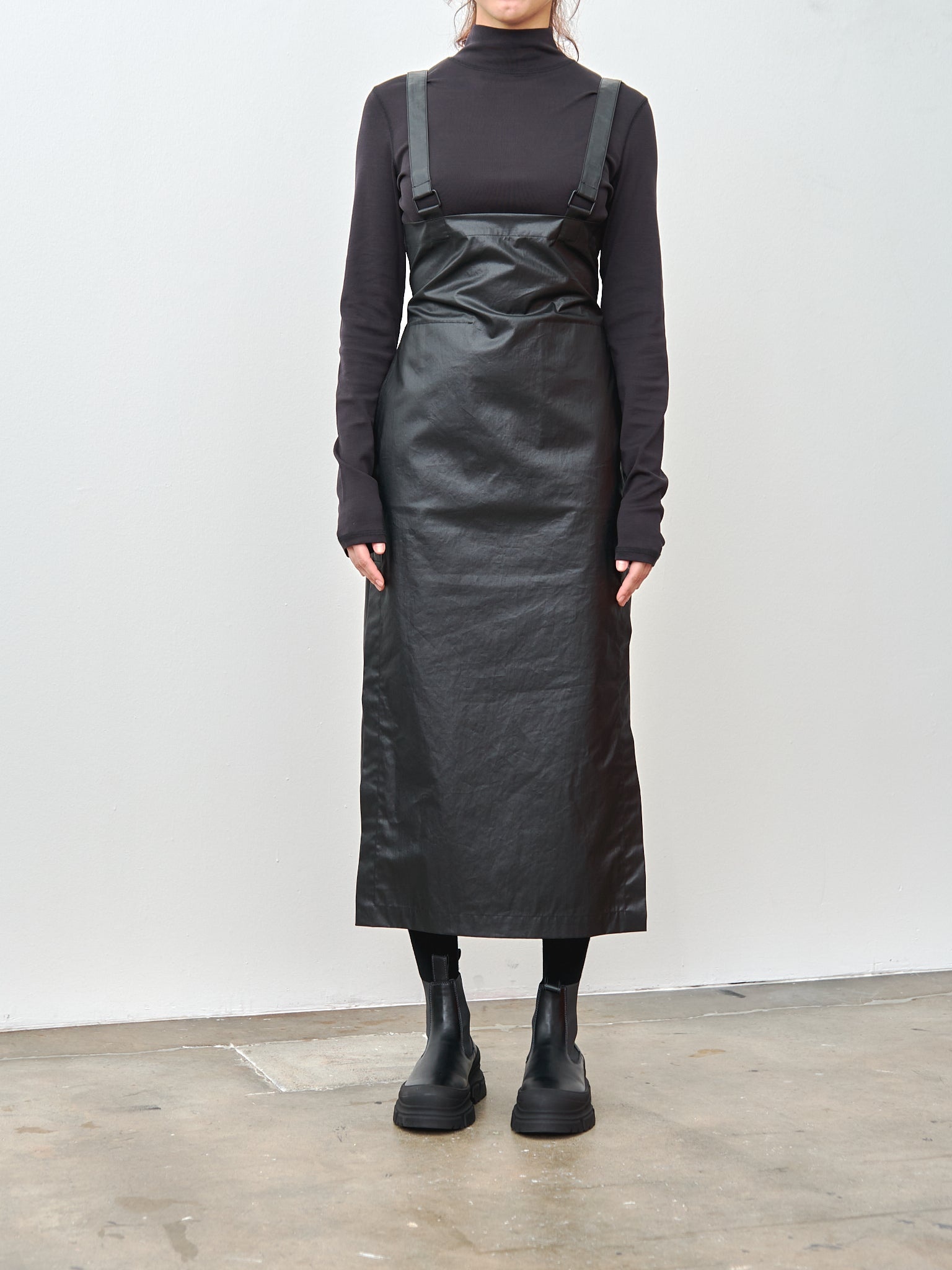 Skirt with Straps - Ash Black - 3