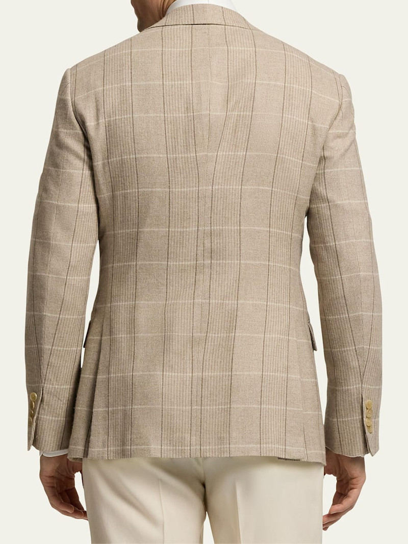 Ralph Lauren Men's Kent Wool, Silk, and Cashmere Check Sport Coat outlook
