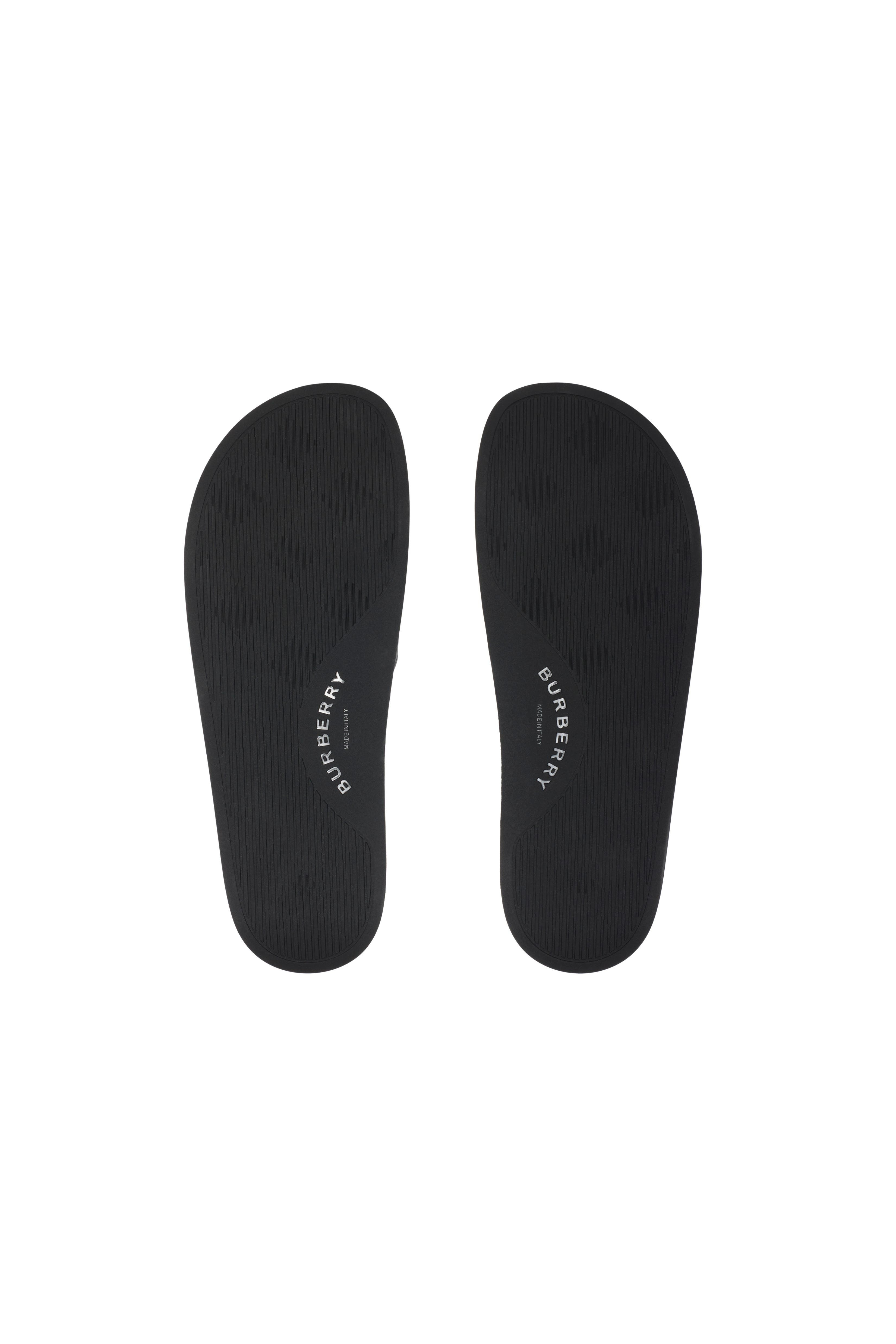 burberry Check Slides in Storm Blue at Nordstrom - 5