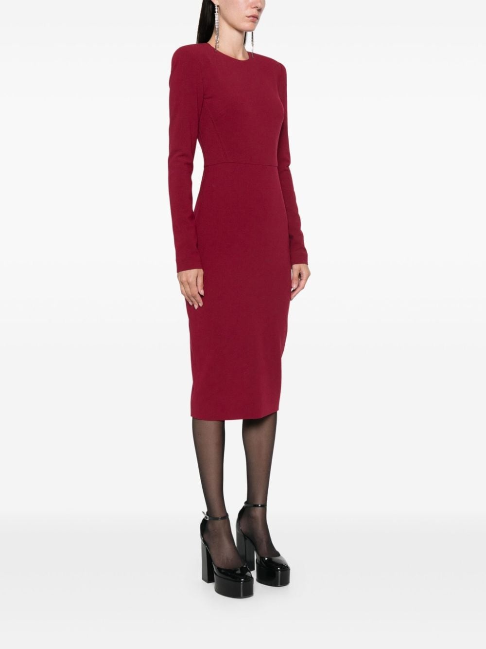 crepe midi dress - 3